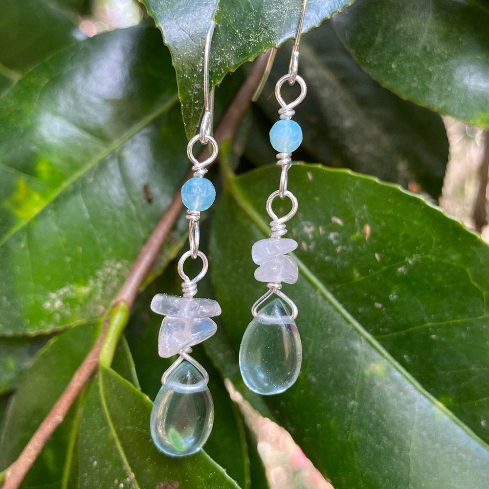 Aquamarine Drop Earrings - Picture 4 of 6